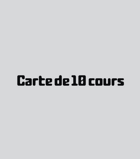 Carte de 10 cours